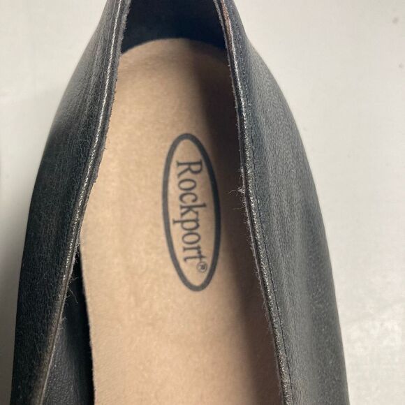 ROCKPORT Women’s Slip on Shoes Blue Gray Size 8.5 W Leather WE2016P9 - Picture 7 of 8